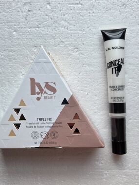 LYS Beauty Setting Powder & L.A. Colors White Concealer Bundle